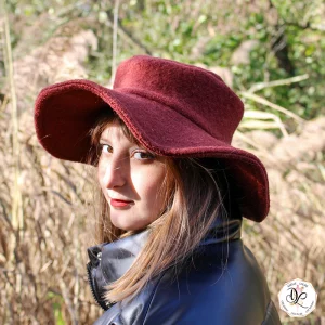 Chapeau Bob Femme Capeline en Laine création AxelleLaure